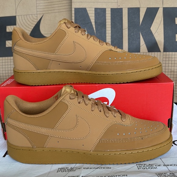 Nike Court Vision Low
Men’s Sneakers
Flax/Wheat/Twine/Flax
Style CD5463-200 - Picture 12 of 16